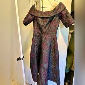 Rickie Freeman Teri Jon Midi Dress